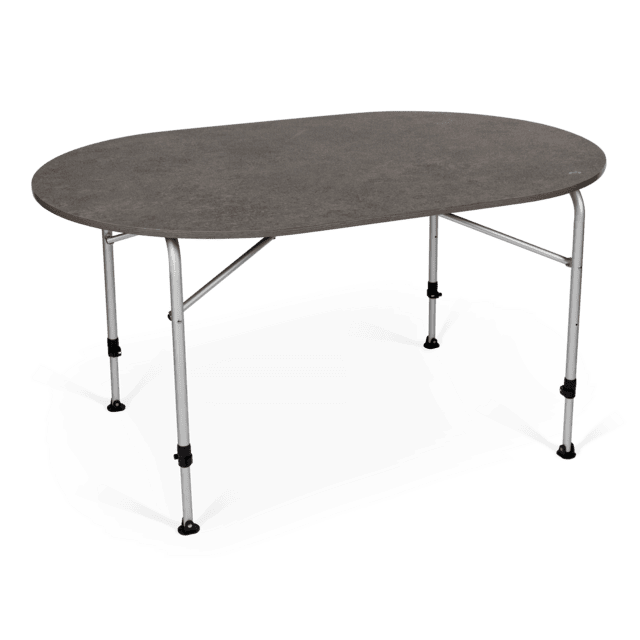 Dometic Zero Concrete Oval Tisch - höhenverstellbar