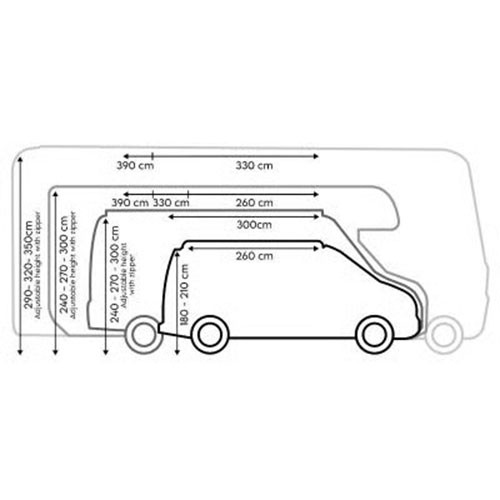 Core 330 Motorhome Tunnel XL