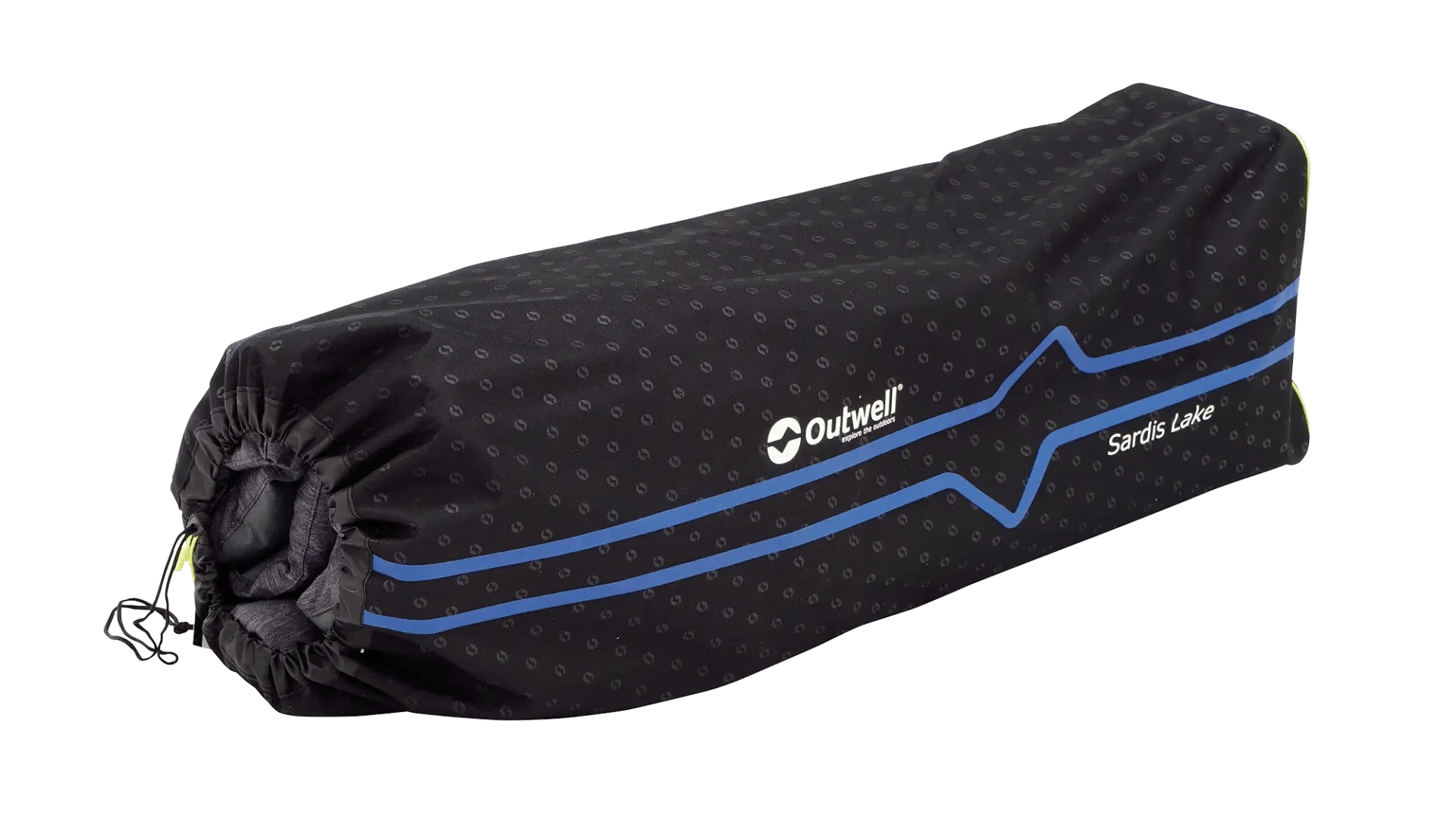 Zusammengepackt verschwindet das Outwell Sardis Lake Sofa in der passenden Transporttasche Sardis Lake.