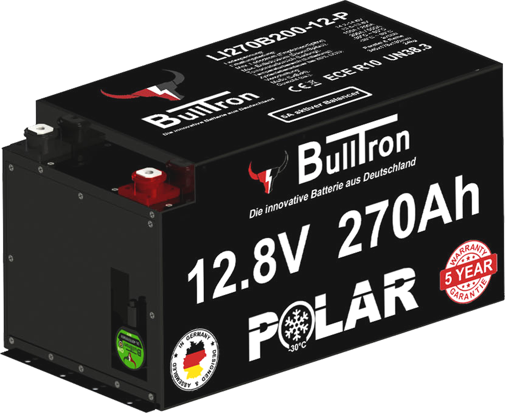 BullTron Polar  270Ah inkl. Smart BMS mit 200A Dauerstrom & Bluetooth App mit MwSt.