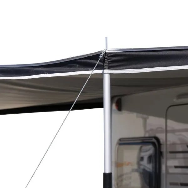 Detailaufnahme der Gestängeverbindung am Westfield Canopy Shady Pro Sonnendach 305 cm mit Abspannleine zur sicheren Fixierung
