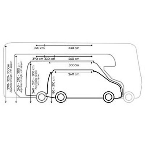 Core 330 Motorhome Tunnel XL