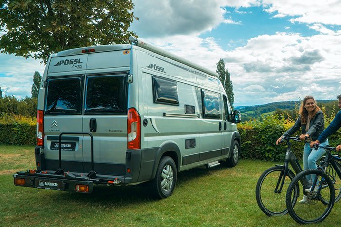 Busbiker - der drehbare Fahrradträger