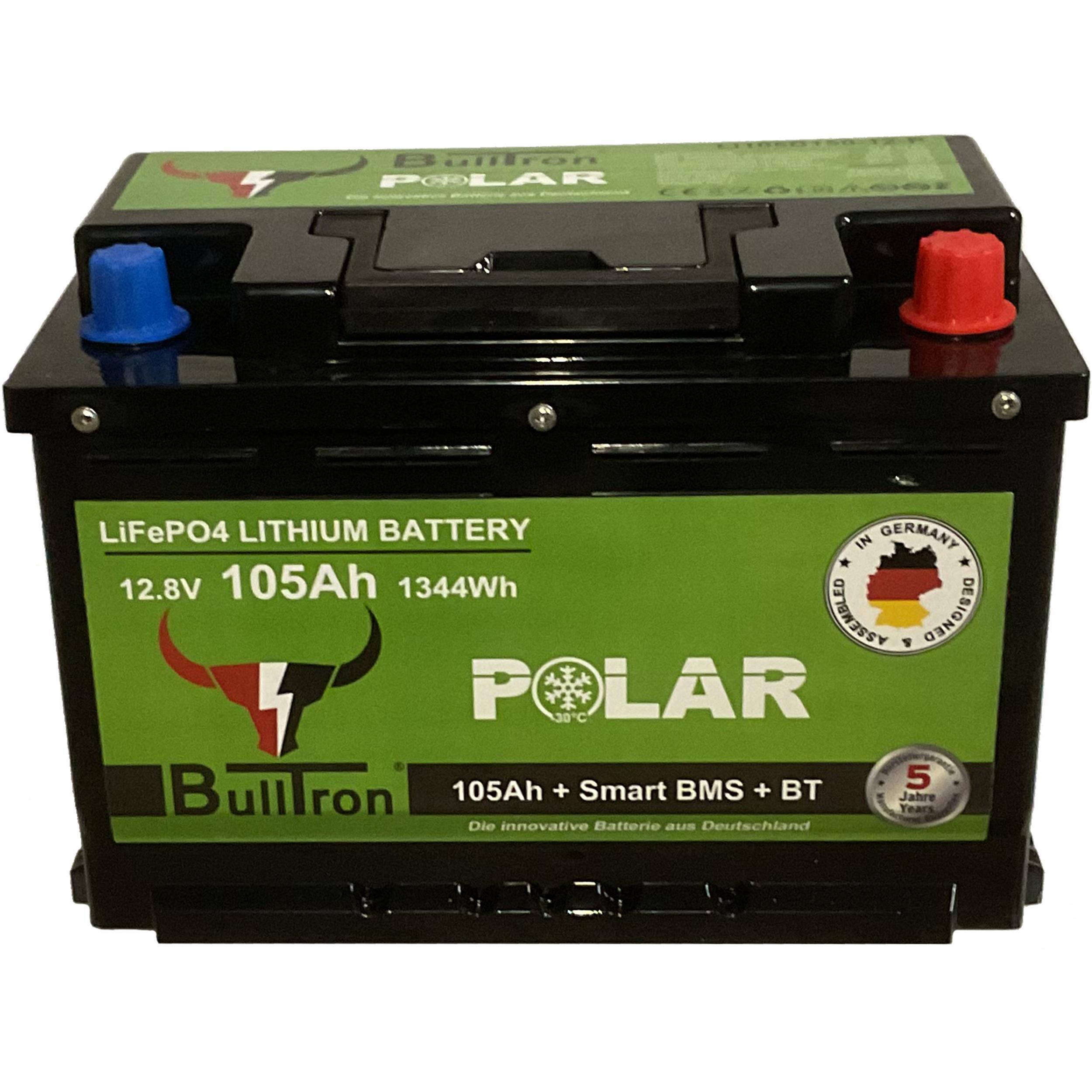 BullTron Polar  105Ah inkl. Smart BMS mit 150A Dauerstrom & Bluetooth App ohne MwSt.