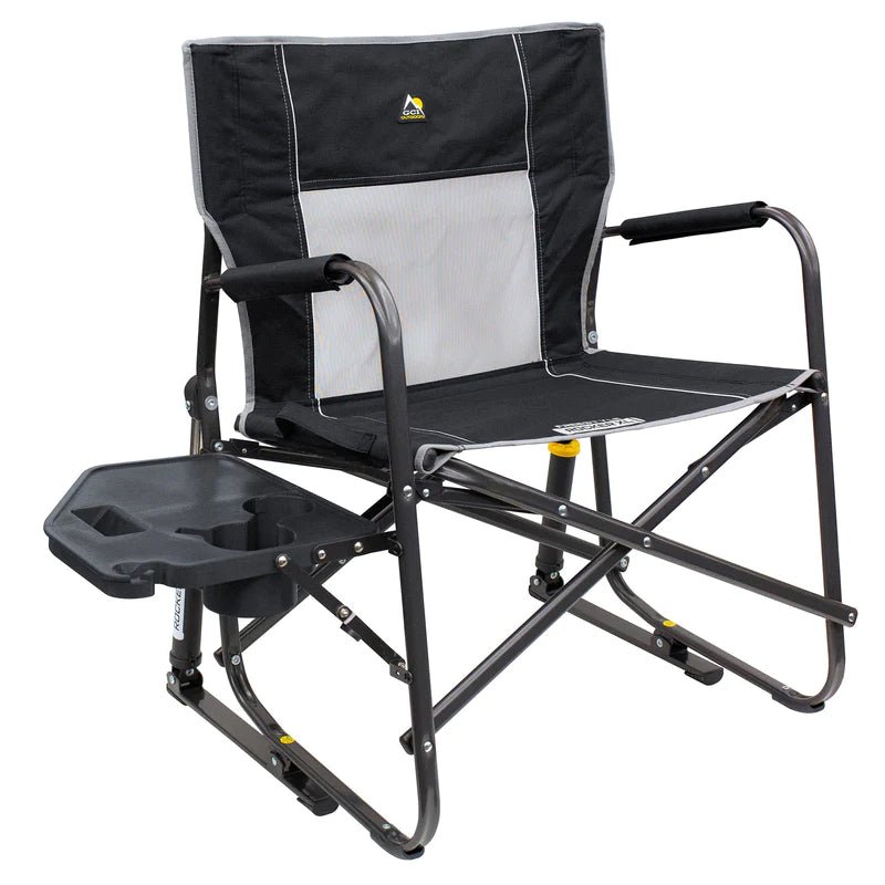 GCI Outdoor Freestyle Rocker XL Schaukelstuhl mit Tisch, schwarz