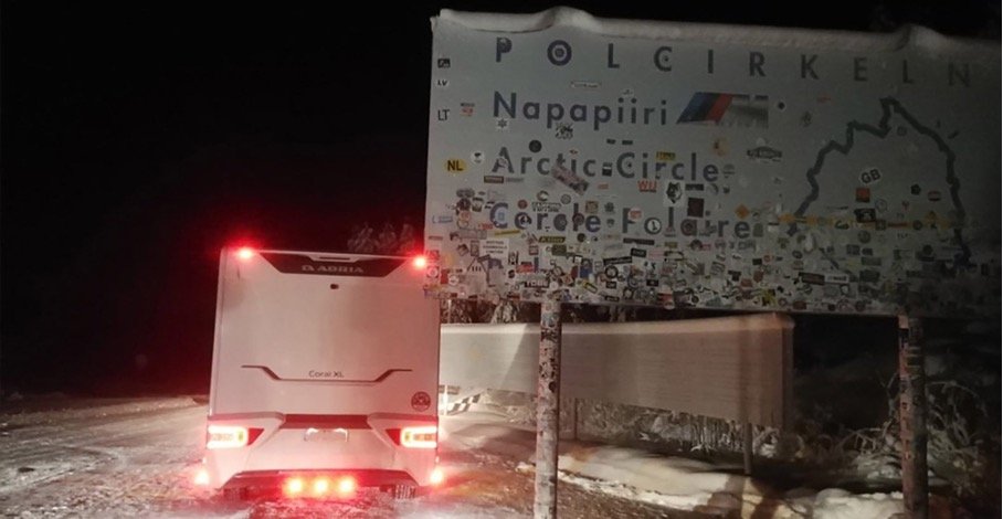 Adria Wohnmobil Winterabenteuer Teil 1: Weihnachten am Polarkreis