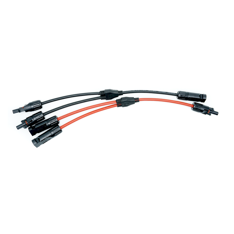 MC4 Y-connector set for parallel connection of 2 solar modules