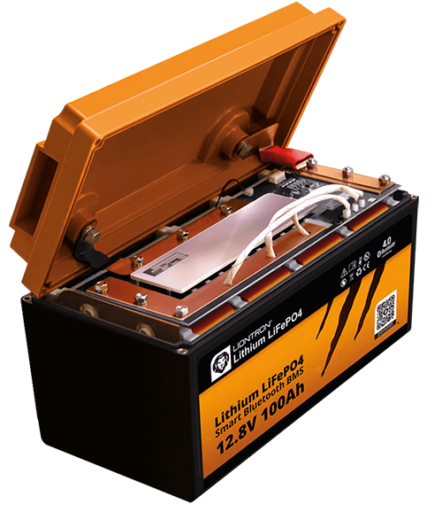 liontron Batterie aufgeklappt