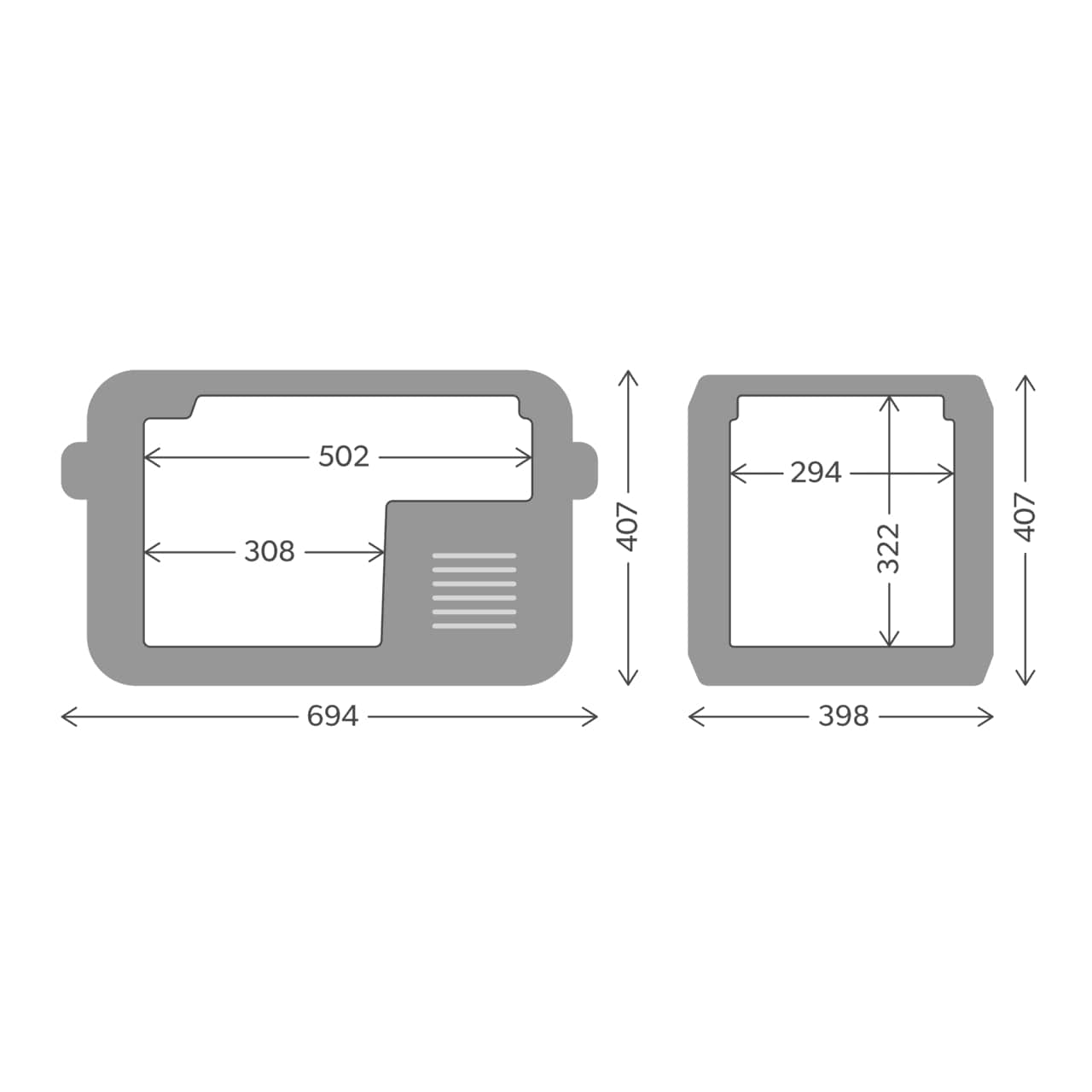 Dometic Tragbare Kompressor-Kühlbox CFX3 100