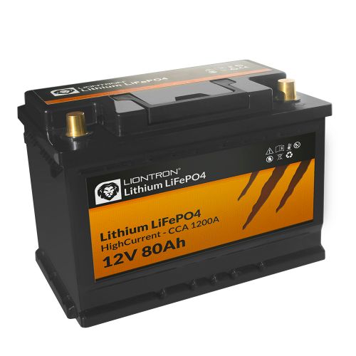 Lithiumbatterie Liontron LiFePO4 12,8V 80Ah Hochstrom mit BMS