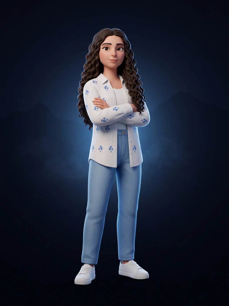3D-Avatar von Nurefsan Tekin