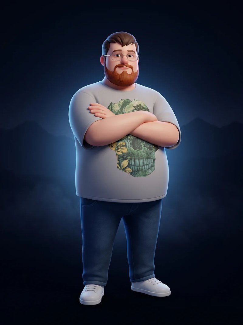 3D-Avatar von Florian Fetai